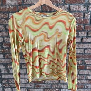 Paloma Wool Multicolor Swirl Long Sleeve Top
